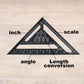 【Molto pratico.】📏Righello a triangolo per la lavorazione del legno da 7 a 12 pollici📏