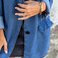 Giacca casual in denim con tasche